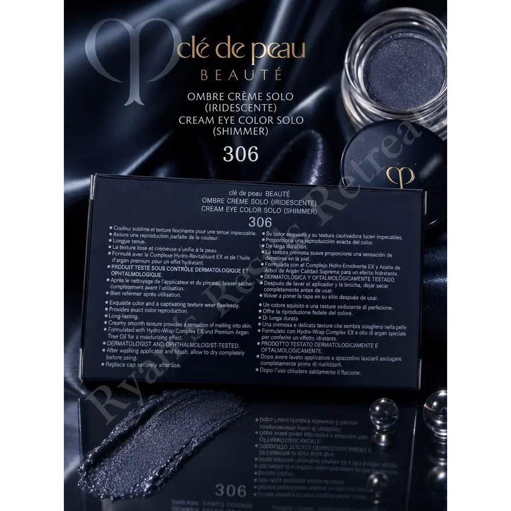 Clé de Peau Beauté Ombre Cream Solo Eye Color #306 Shiny Steel Gray (BN)